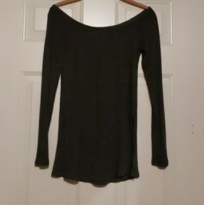 Off the shoulder tunic.